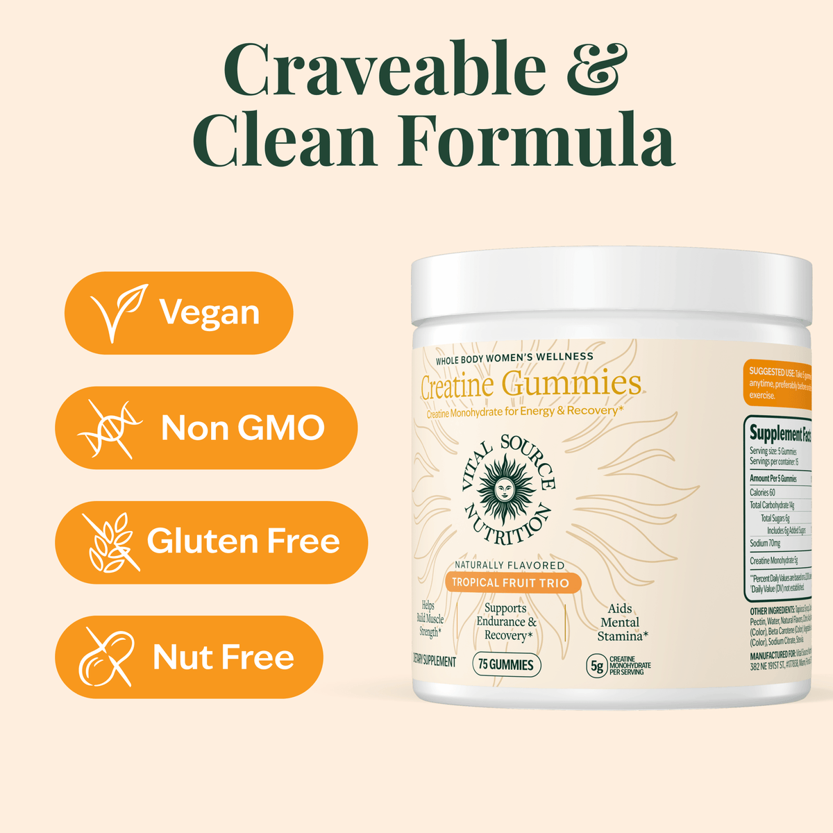 Tropical Trio Creatine Gummies